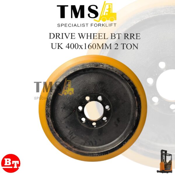 oda Drive Wheel 400x160 Reachtruck BT RRE 2 Ton Electric Forklift Toyota 238970 Polyurethane Roda Belakang Forklift