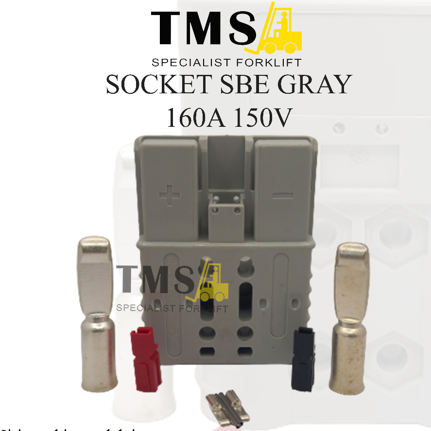Socket Plug Battery DC SBE160A Gray Plug Forklift Electric SBE - Gambar 2