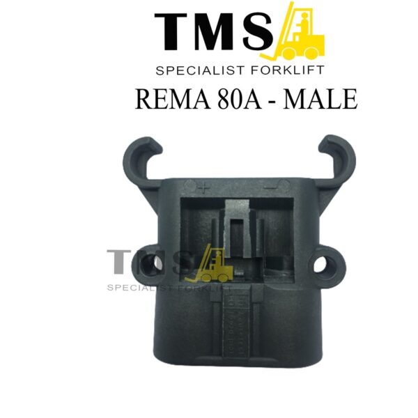 Socket battery Anderson REMA 80A 150V Male for forklift Grey
