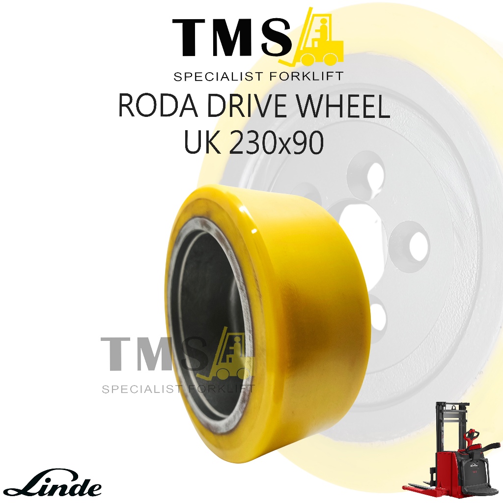 Roda Ukuran 230x90 Linde L14 Drive Wheel Roda Forklift Electric Pallet Stacker Forklift - Gambar 4