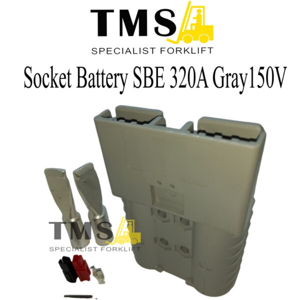 Socket Battery SBE320A Gray 150V DC For Forklift