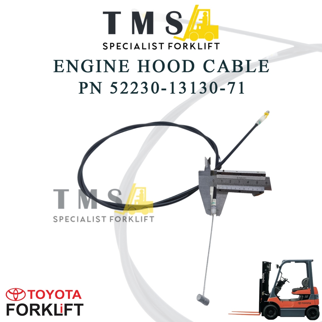 Engine Hood Cable 7FB10-30 1828mm Part Number 52230-13130-71 - Gambar 3