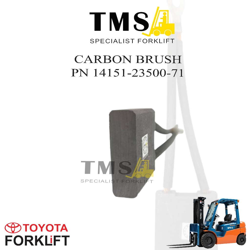 Carbon Brush Toyota 6FB10-25 PN 14151-23500-71 - Gambar 2