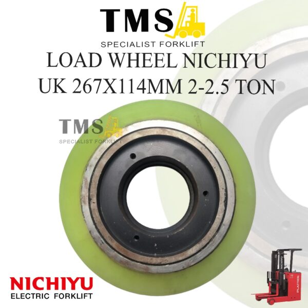 267x114 Roda Load Wheel Nichiyu Forklift Electric 2 Ton Reachtuck FBR Nichiyu