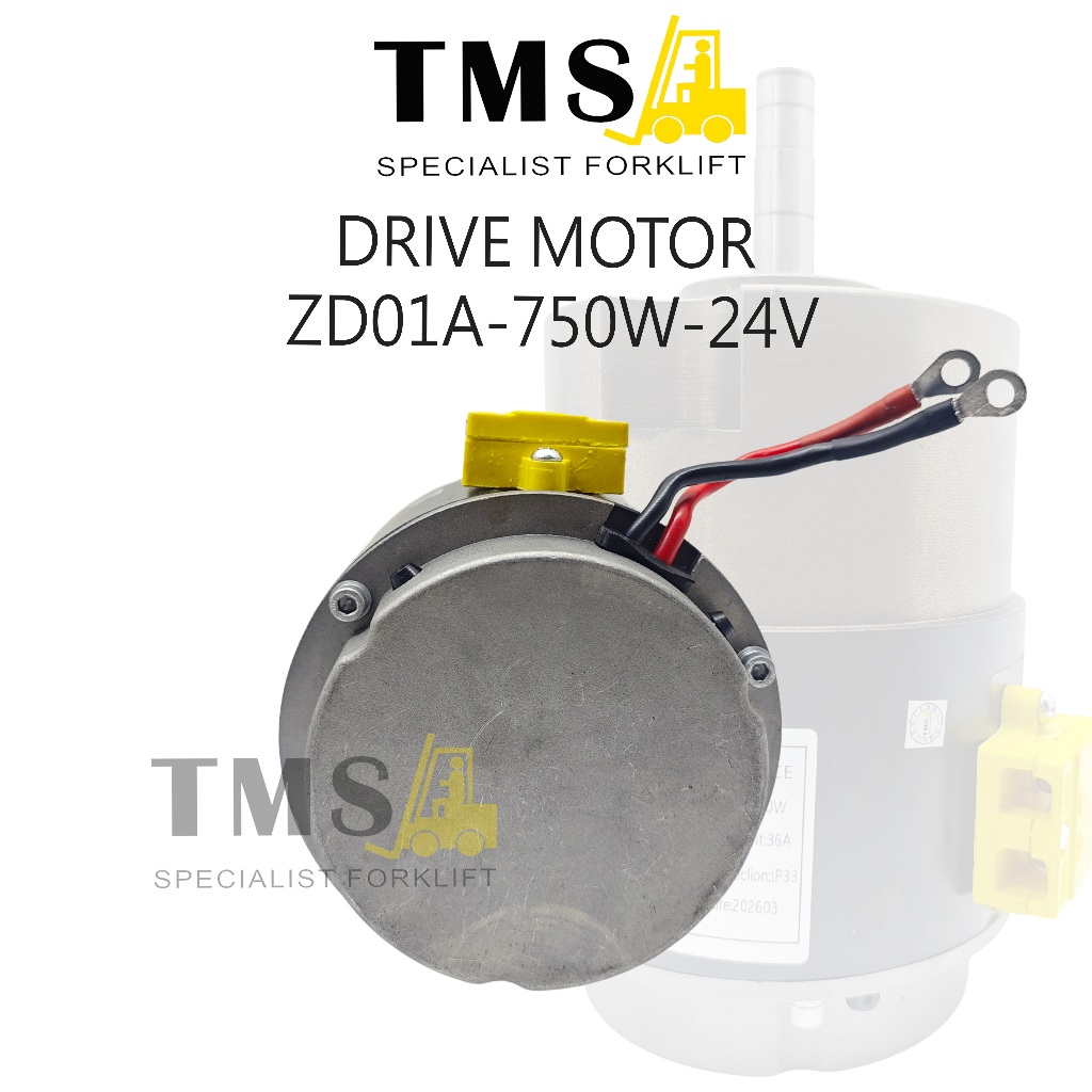 Drive Motor Forklift Elektrik ZD01A-750W-24V DC Drive Motor Stacker Pallet Truck 24V 750W - Gambar 4