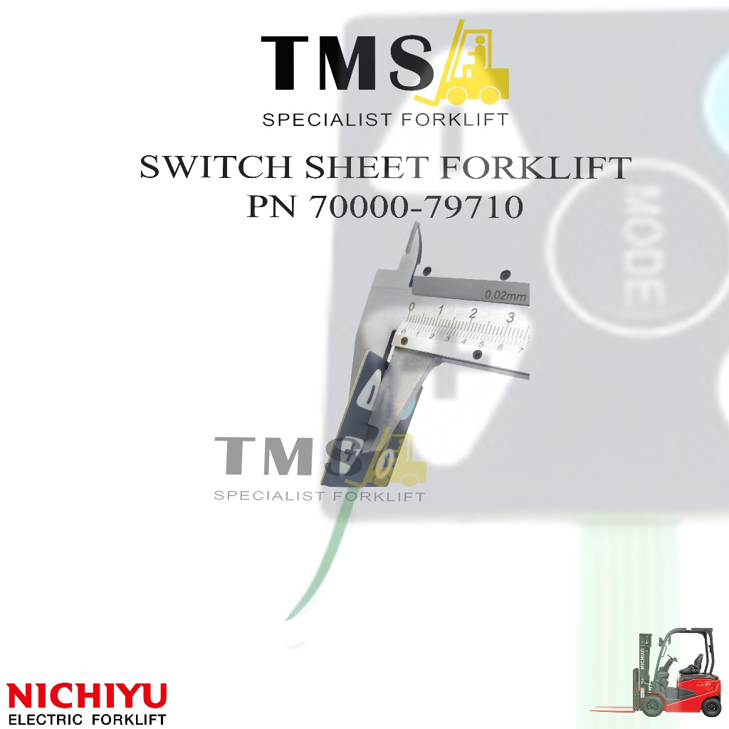 Display Keypad Gauge Button 70000-79710 Tombol Display Nichiyu Forklift FB10 F30 Forklift 1 ton Forklift 3 Ton - Gambar 5