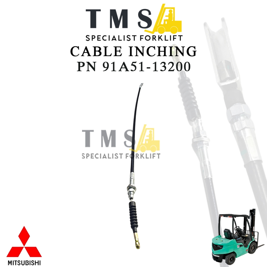 Cable Inching Forklift Mitsubishi 91A51-13200 Kabel Control FD20 FD25 FD30 FG Series - Gambar 4