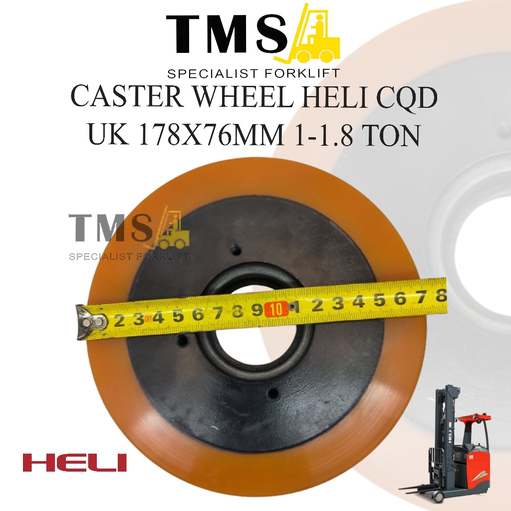 Roda Caster HELI CQD Forklift Reachtruck 178x76 Stabilizer Wheel Roda - Gambar 3