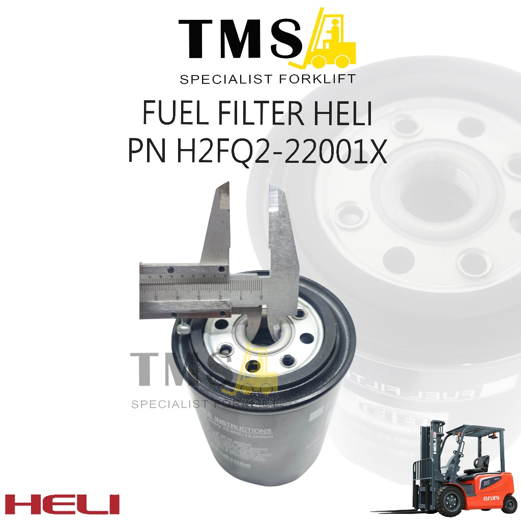 Fuel Filter Forklift HELI Part Number H2FQ2-22001X Forklift CPCD - Gambar 5