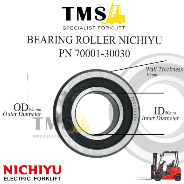 Bearing Roller Nichiyu Part Number 70001-30030 for forklift