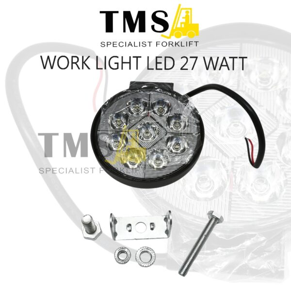 Lampu Work Light LED Circular 27W For Forklift