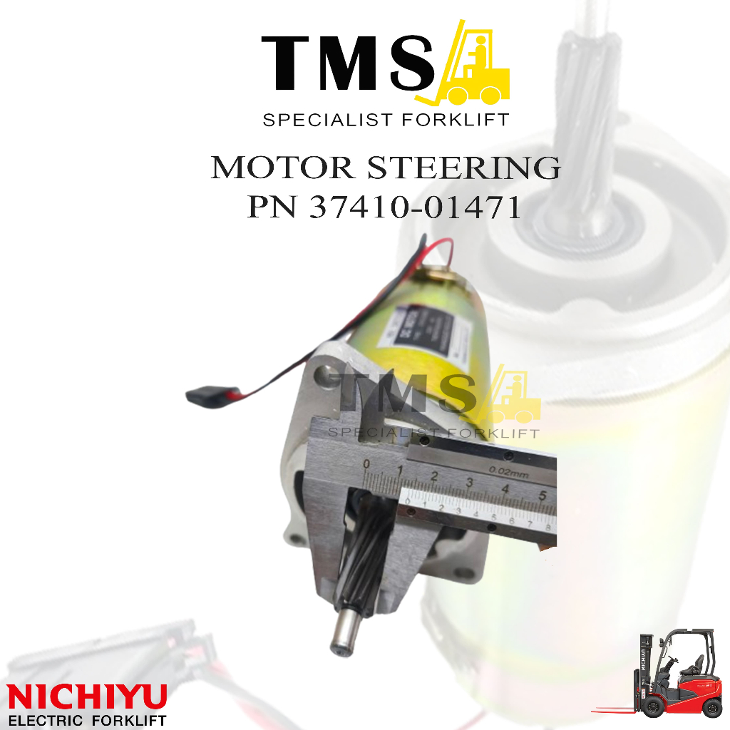 Motor Steering 37410-01471 Forklift Reachtruck Nichiyu FBR15 FBR30 1,5 Ton Reach Truck 48V 300W - Gambar 6