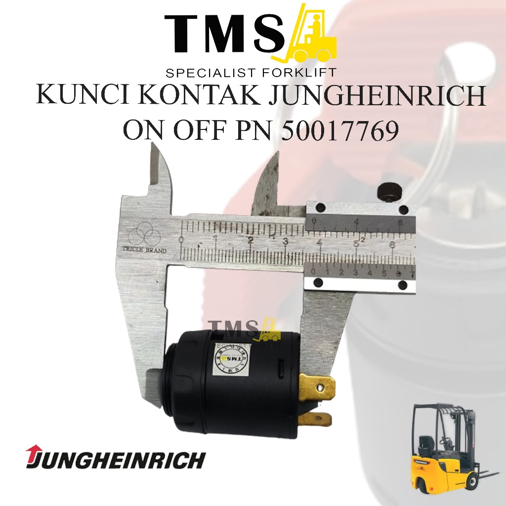 Kunci Kontak Forklift Jungheinrich 50017769 Reachtruck Switch Ignition Switch On Off Counter Balance - Gambar 3