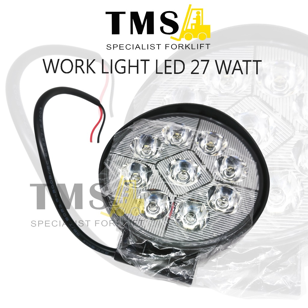 Lampu Work Light LED Circular 27W For Forklift - Gambar 2