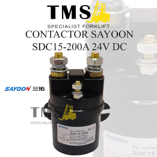 Contactor SDC15-200A 24V DC Contactors Selenoid 1NO for Forklift cars