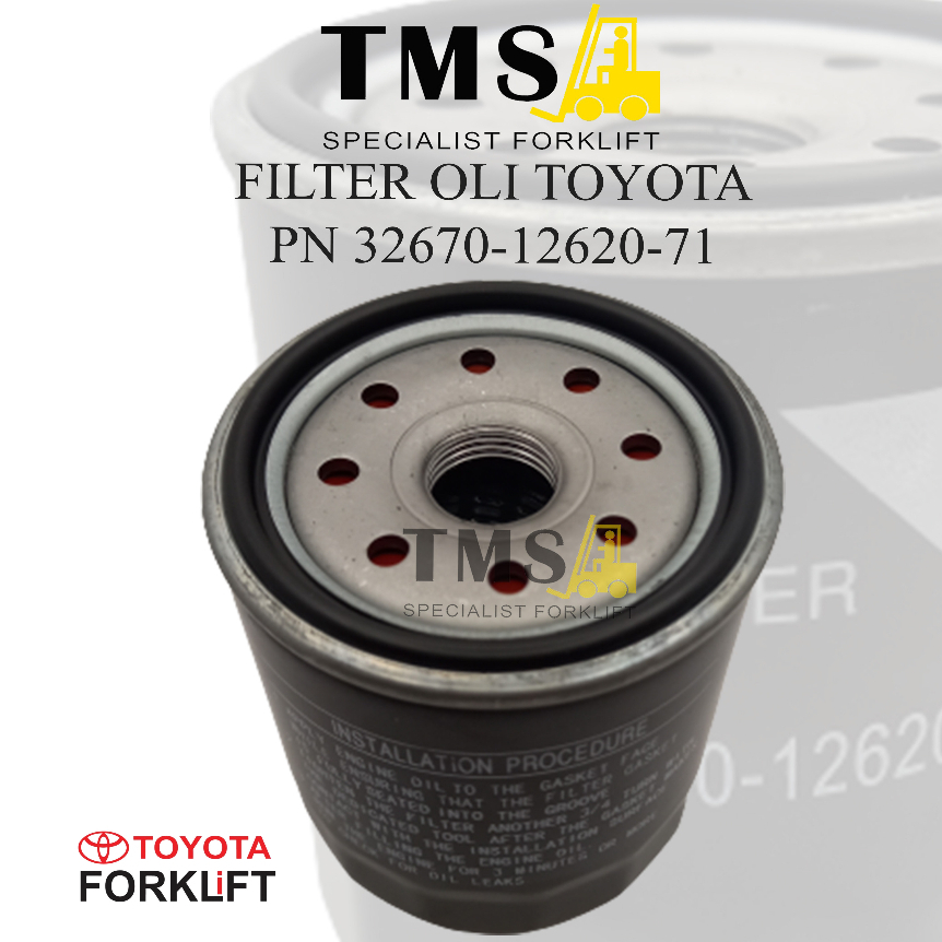 Filter Oli Forklift Toyota 32670-12620-71 8FD10 - 8FD30 1-3 Ton - Gambar 3