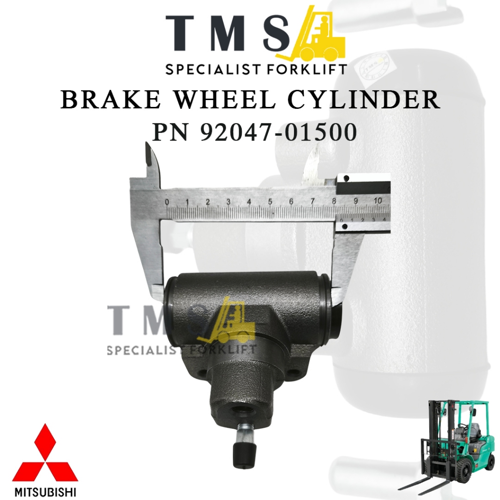 Wheel Cylinder Brake Mitsubishi Forklift PN 92047-01500 FD50-70 FD70 F20C Master Rem - Gambar 5