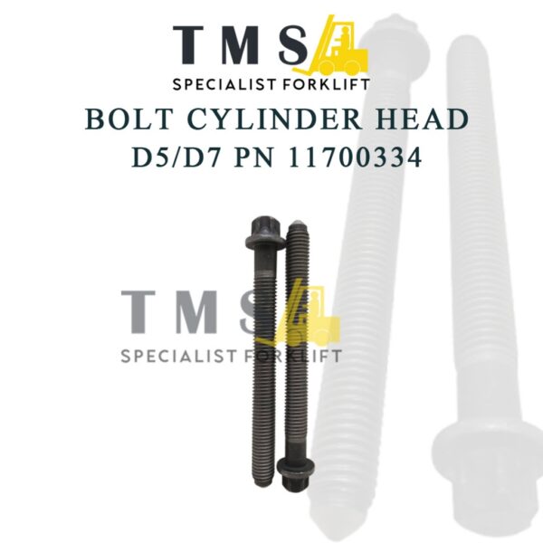 Bolt CYLINDER HEAD D5/D7 VOLVO PN 11700334 Excavator
