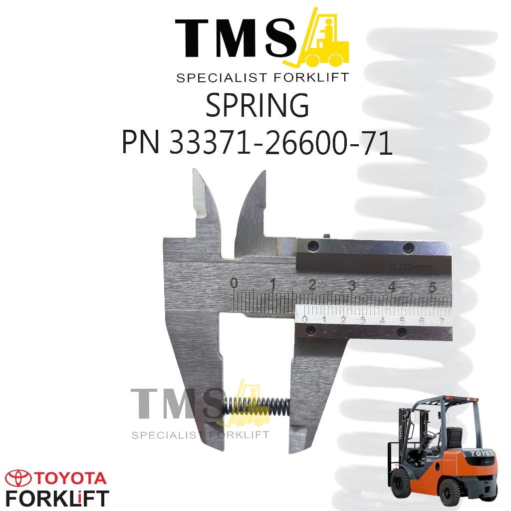 Part Number 33371-26600-71 SPRING TOYOTA FORKLIFT TRANSMISSION 8FD 8FG SERIES - Gambar 5