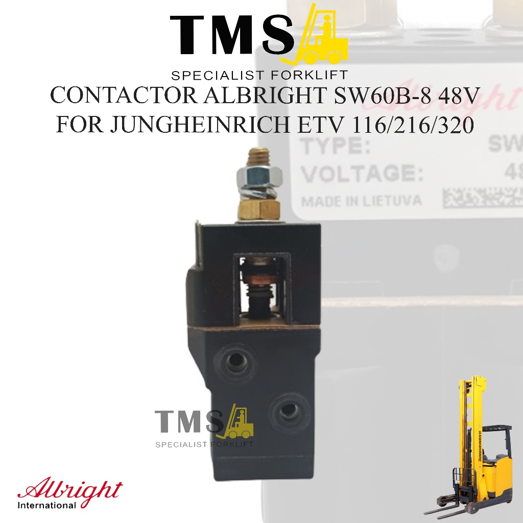 Albright Contactor For Forklift SW60B-8 Jungheinrich ETV 116-216-320 48V - Gambar 3