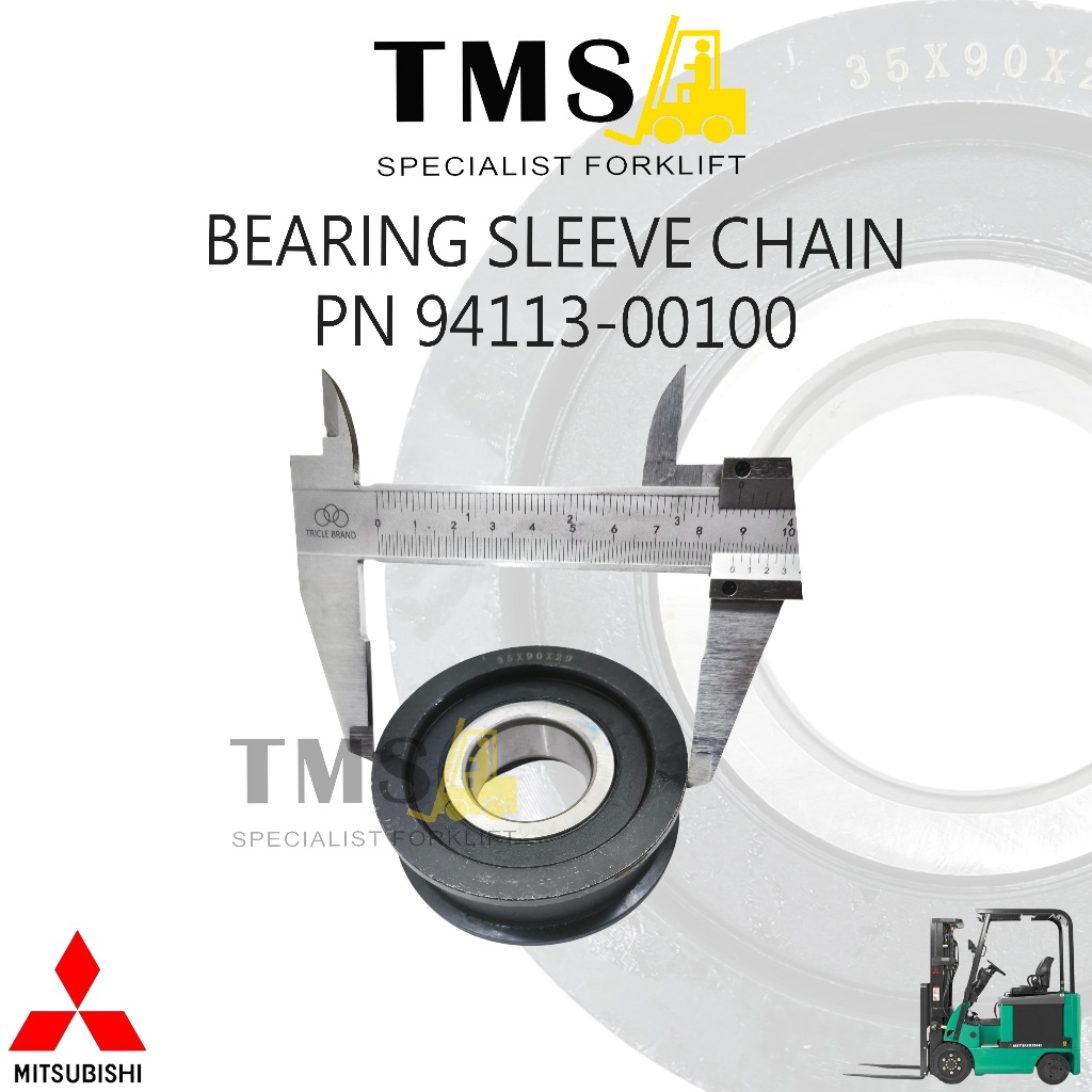 Bearing Sleeve Chain Part Number 94113-00100 Forklift Mast Chain Roller / Chain Wheel Mitsubishi - Gambar 6