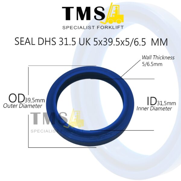Seal DHS 39.5 x 31.5 x 5/6.5 mm Hydraulic Dust Seal Forklift