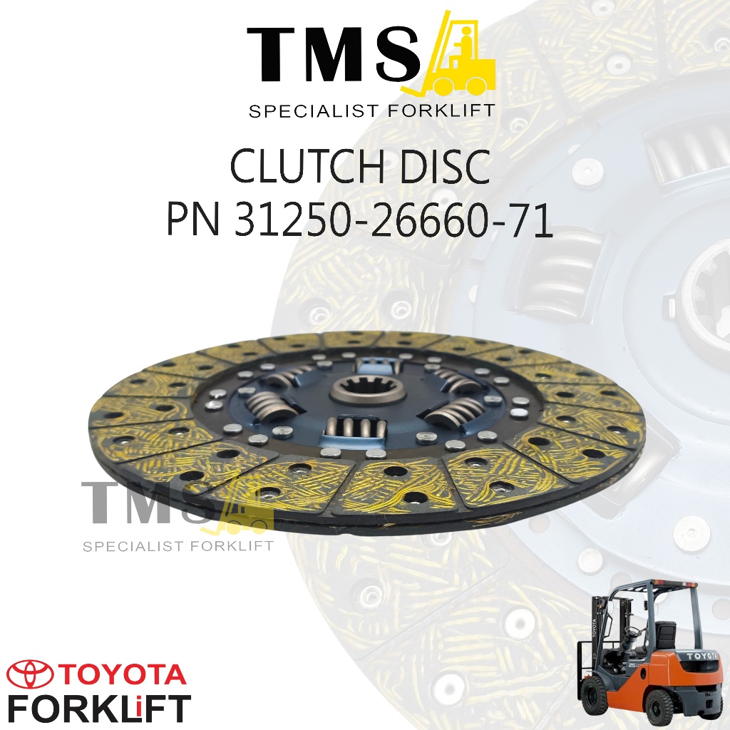 Part Number 31250-26660-71 Clutch Disc Forklift Kopling Plate GPE Heavy Duty - Gambar 2