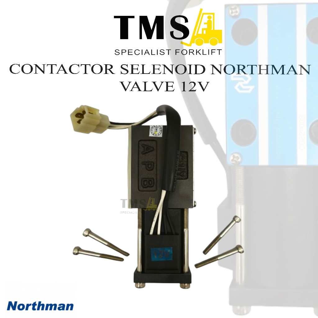 Solenoid Maju Mundur Forklift Diesel Sparepart Solenoid Valve Northman 12V SWM-G02-C4-D12-30-H006 - Gambar 2