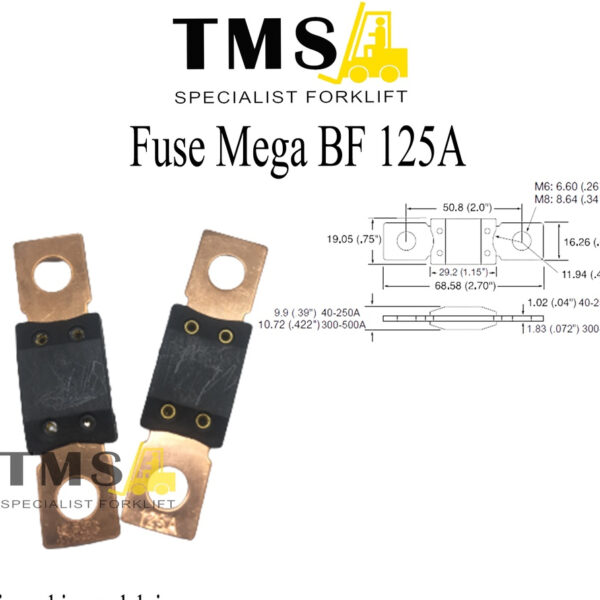 Fuse BF2 Mega 125A For Forklift / Sekring BF2 MEGA 125A