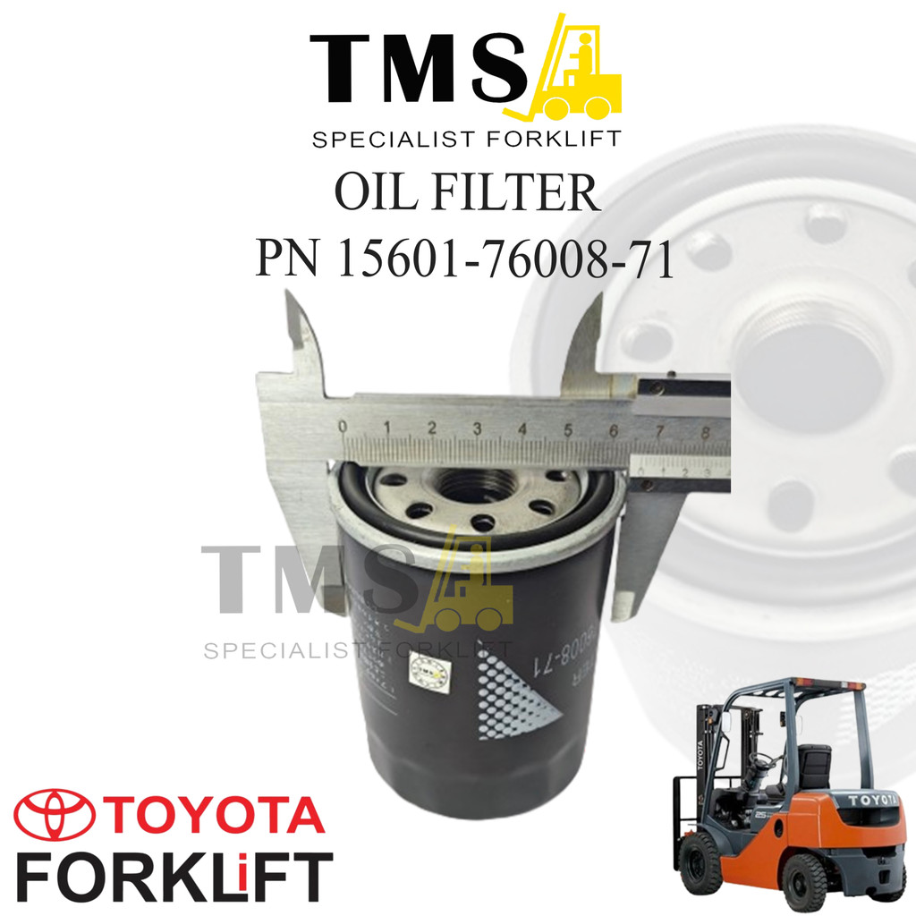 Filter Oli Toyota 15601-76008-71 Forklift Toyota Oil Filter - Gambar 5
