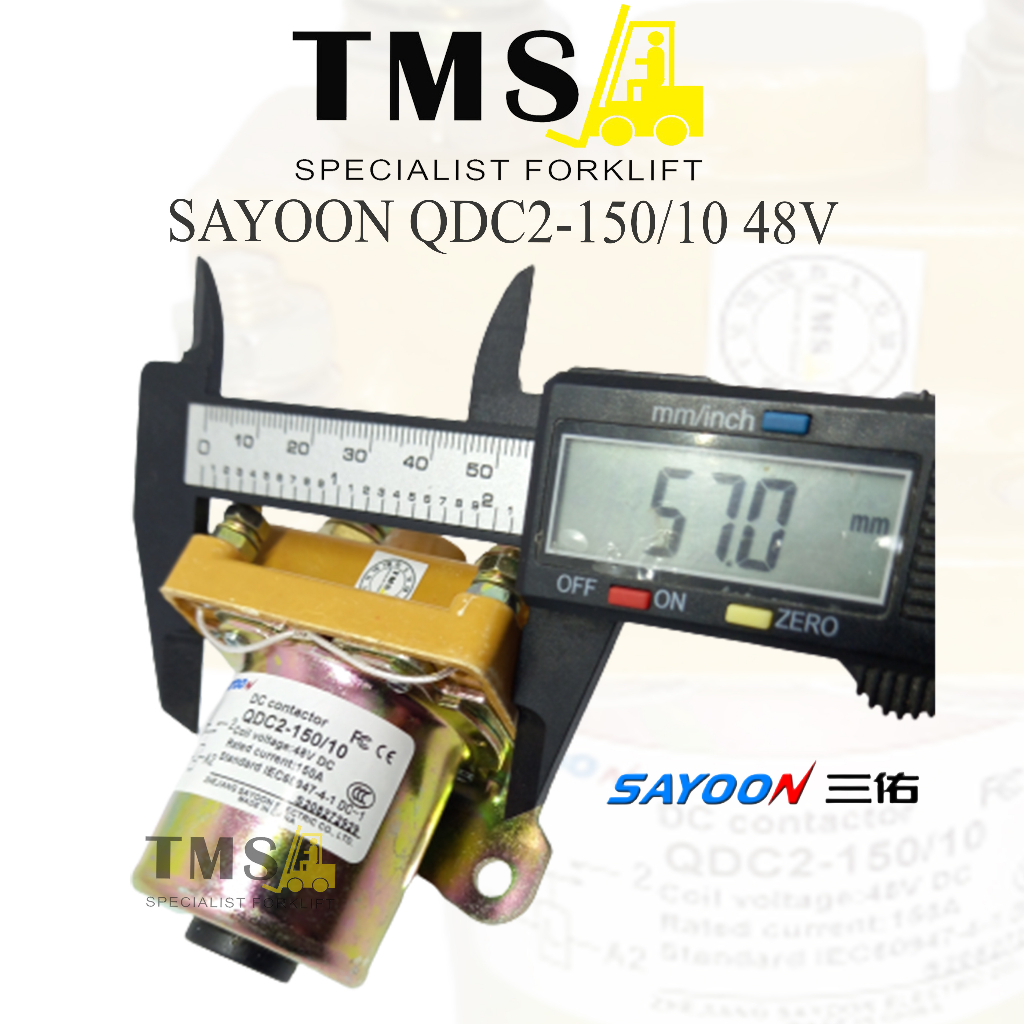 Sayoon Contactor QDC2-150 150A 48V 1NO QDC2 Electric Palet Mover - Gambar 8