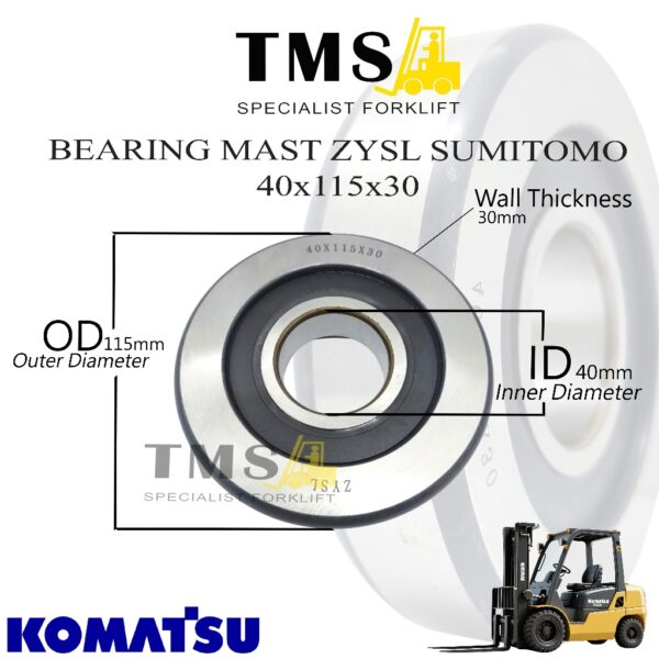 Mast Bearing Forklift 40x115x30 Forklift Komatsu FD