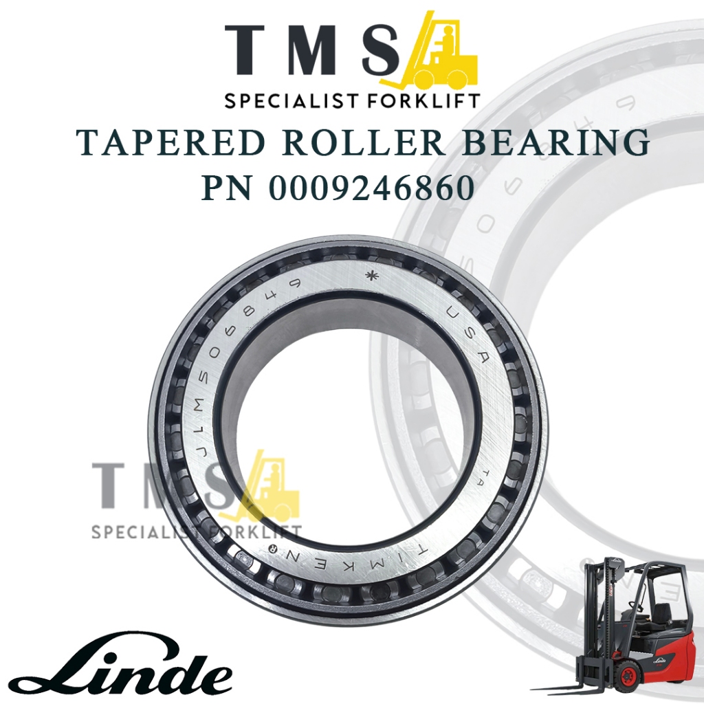 Tapered Roller Bearing Linde Forklift Part Number 0009246860 Ukuran 55x90x23mm Forklift - Gambar 2