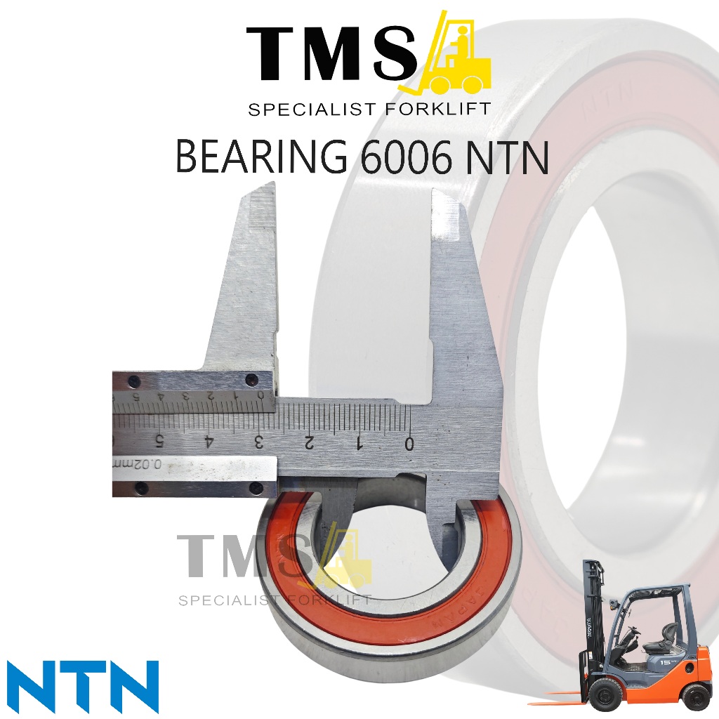 6006LU NTN Bearing Ukuran 30x55x13 mm Seal Karet Bantalan Forklift - Gambar 5
