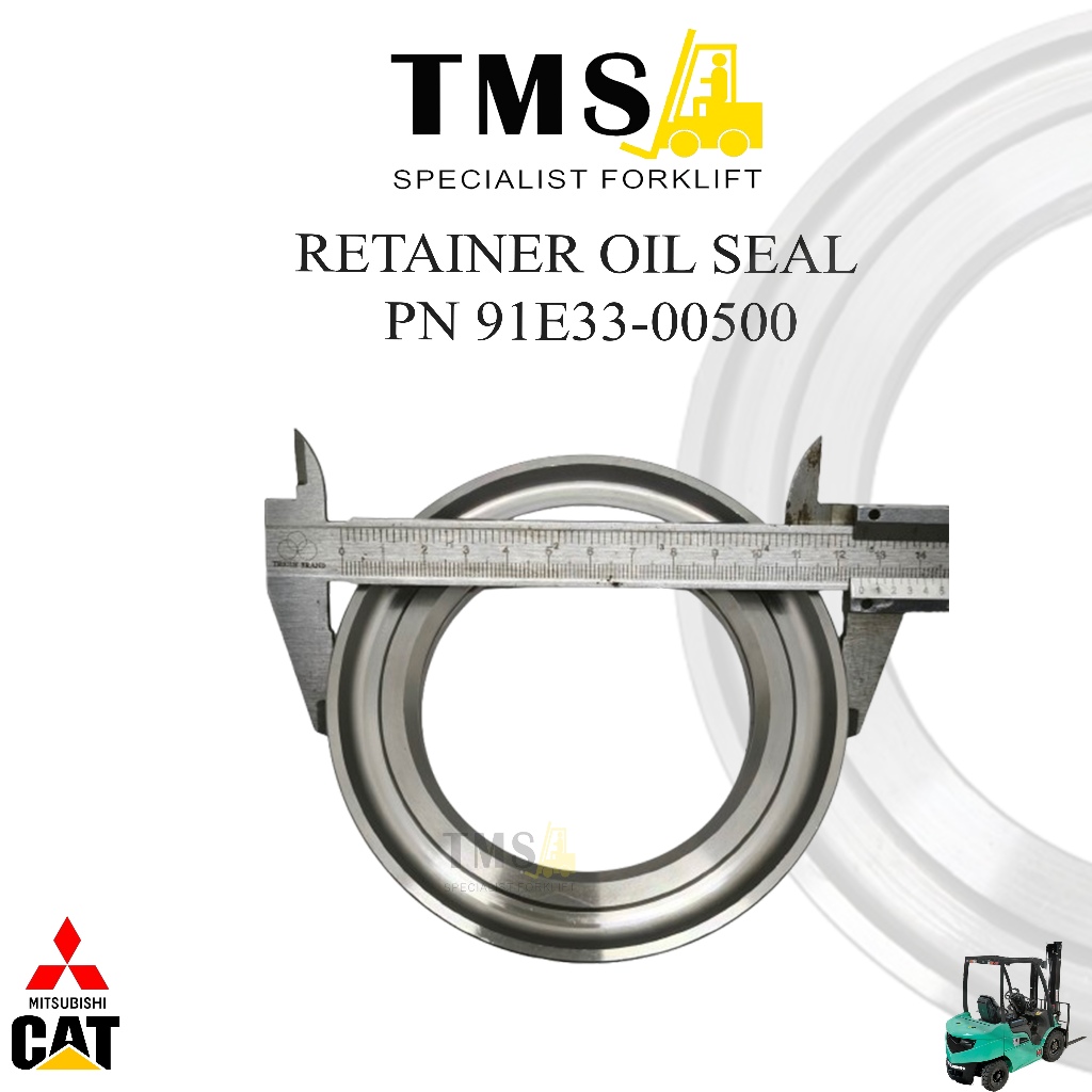 91E33-00500 Retainer OIL Seal 91E3300500 Mitsubishi Forklift CAT LIFT Truck - Gambar 3