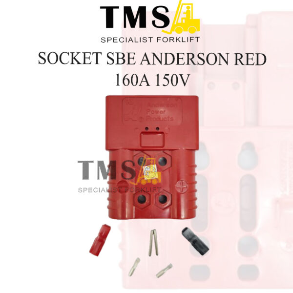 Plug Battery Forklift SBE160A Anderson RED Socket Baterai Stacker Electric SBE 160