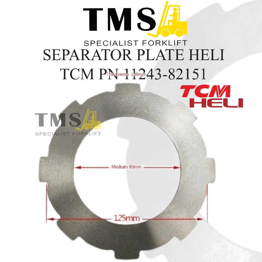 1243-82151 Separator Plate FD20 TCM HELI H2000 CPCD - Gambar 2