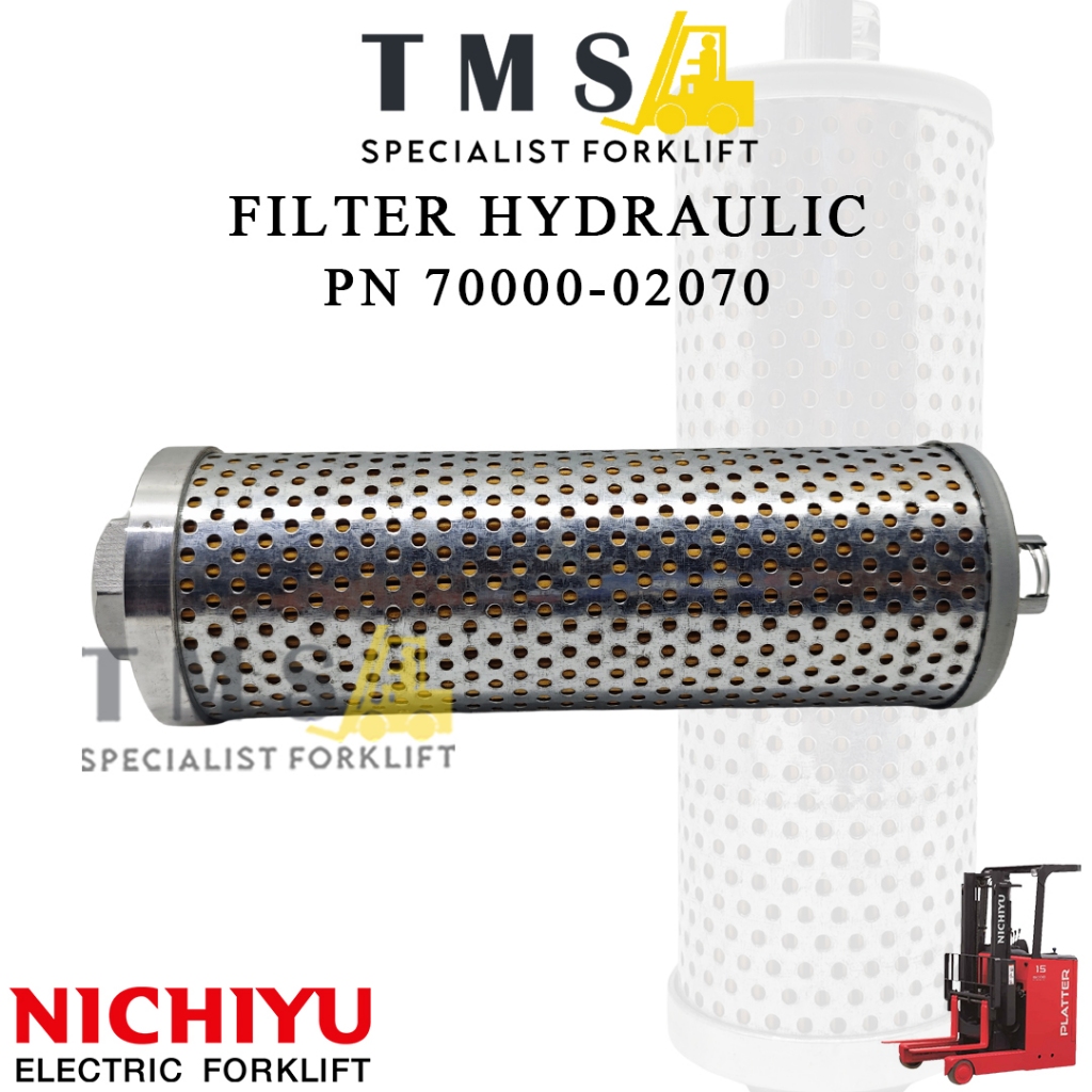 Filter Hydraulic Nichiyu PN 70000-02070 Hydraulic Oil Filter Forklift Elektrik - Gambar 3