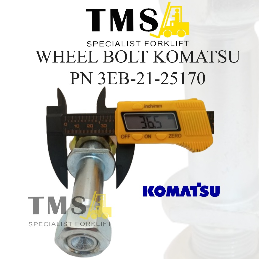 Baut Roda Depan Forklift Komatsu 3EB-21-25170 FD20-30 Wheel Bolt - Gambar 5