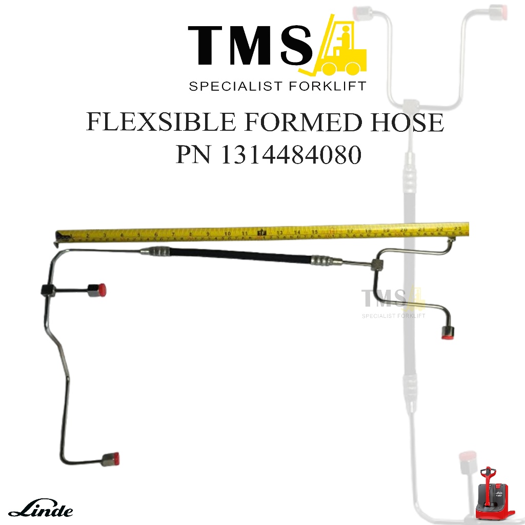 Flexible Formed Hose 1314484080 Selang Hydraulic LINDE Forklift T20 - Gambar 5