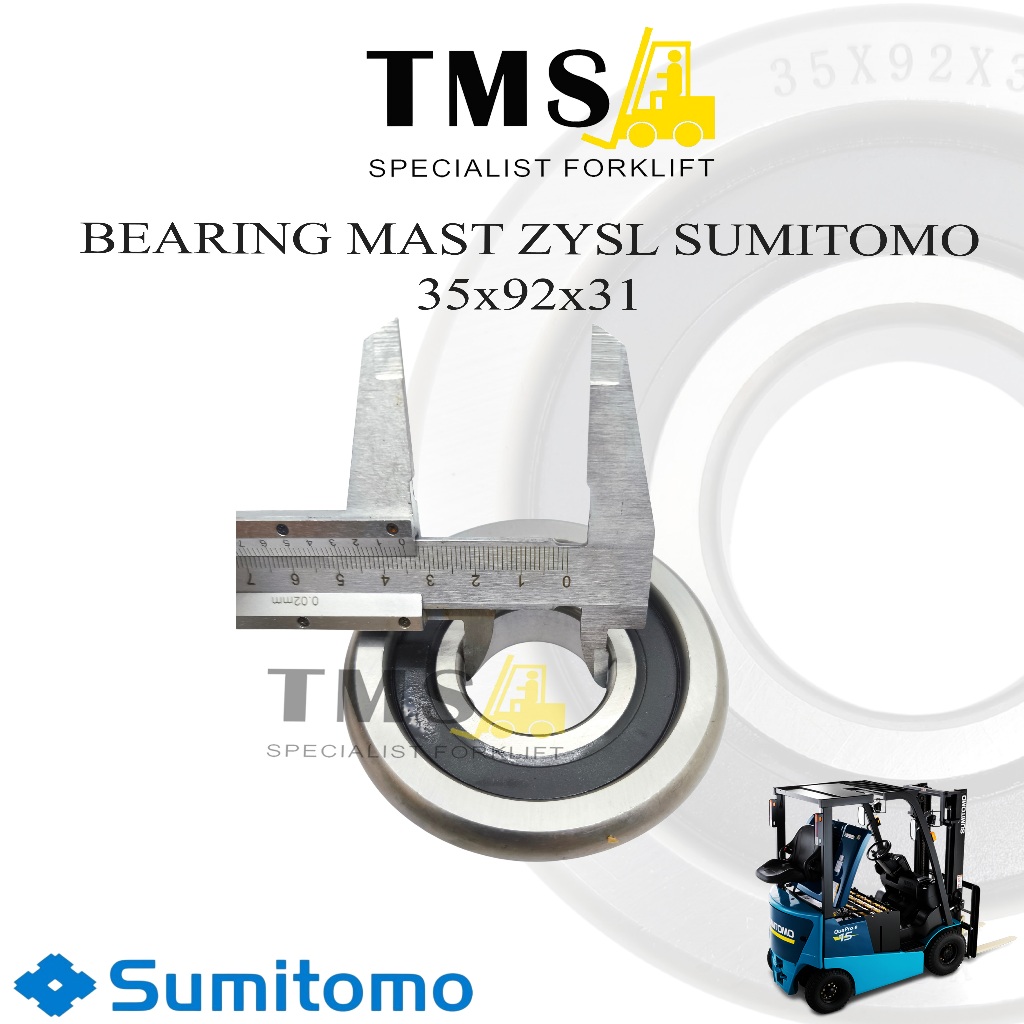 Sumitomo Forklift Bearing mast 35x92x31 Mast Roller Bantalan Bearing - Gambar 7