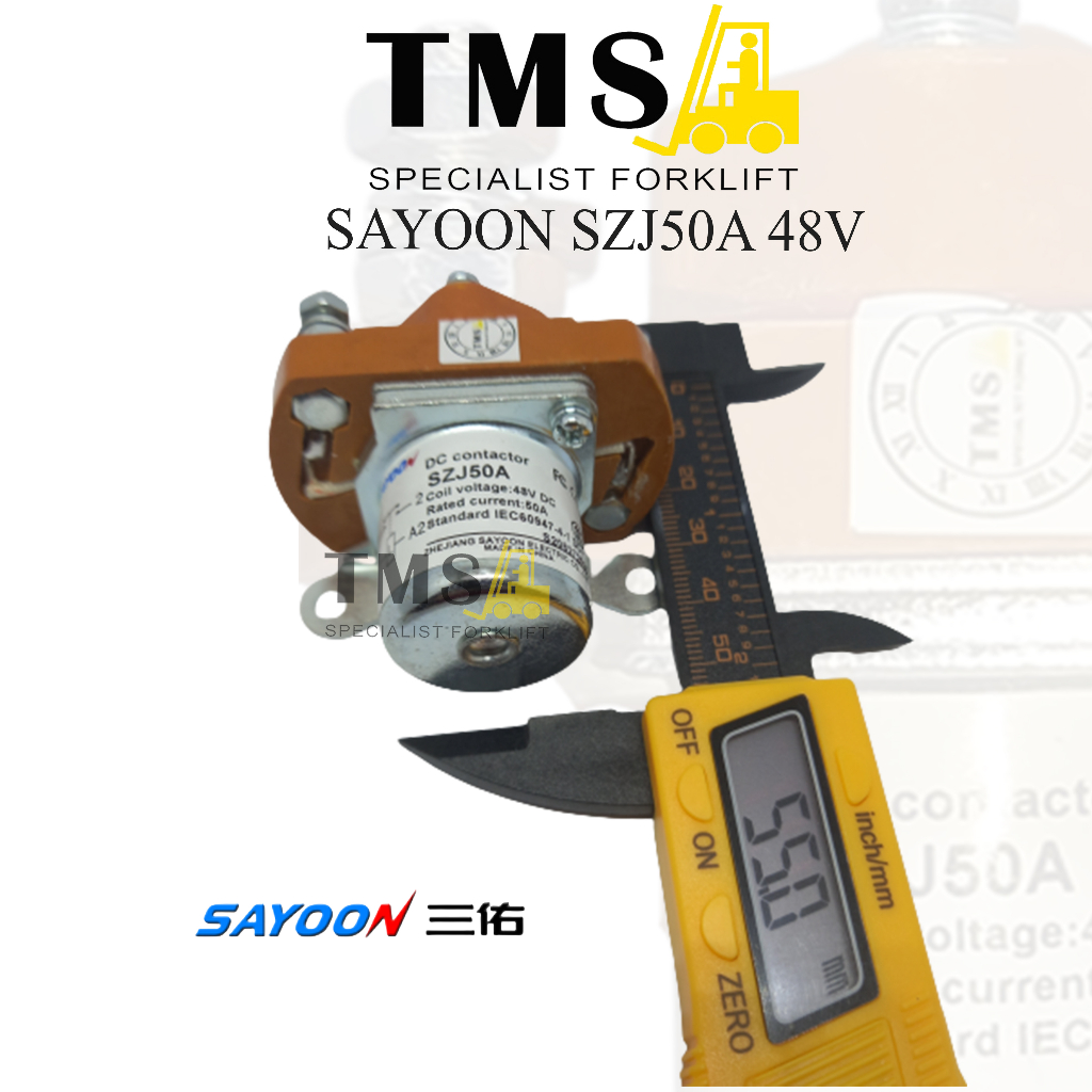 Contactor SZJ50A MJZ50A-D Sayoon 48V 1NO Normally Open 50A Kontaktor - Gambar 2
