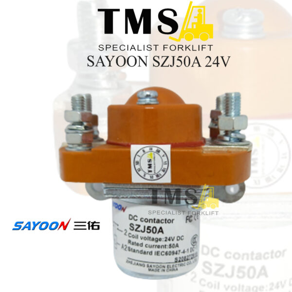 Contactor Sayoon 50A SZJ50A MJZ50A 24V Normally Open 1 NO Forklift