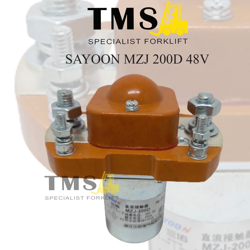 Sayoon Contactor SJZ MZJ 200D 200A 48V For Forklift Electric Selenoid - Gambar 3