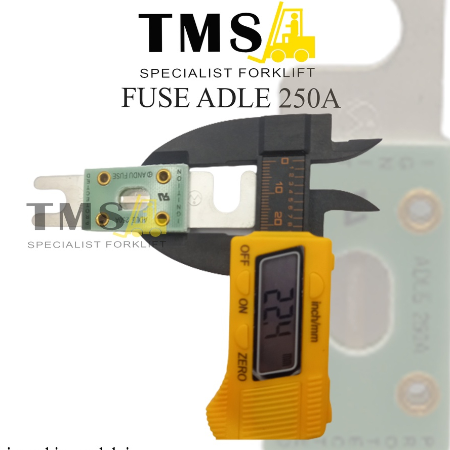 Fuse Adle Glass Copper Laminated 250A Sikring Forklift Volt DC - Gambar 3