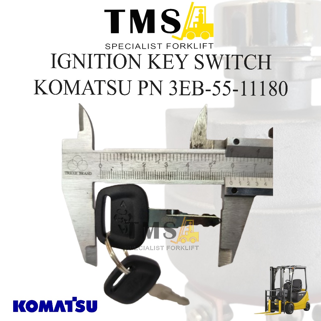 Ignition Switch 3EB-55-11180 Kunci Kontak Foklift Komatsu FD20 - FD30 Forklift Diesel - Gambar 3