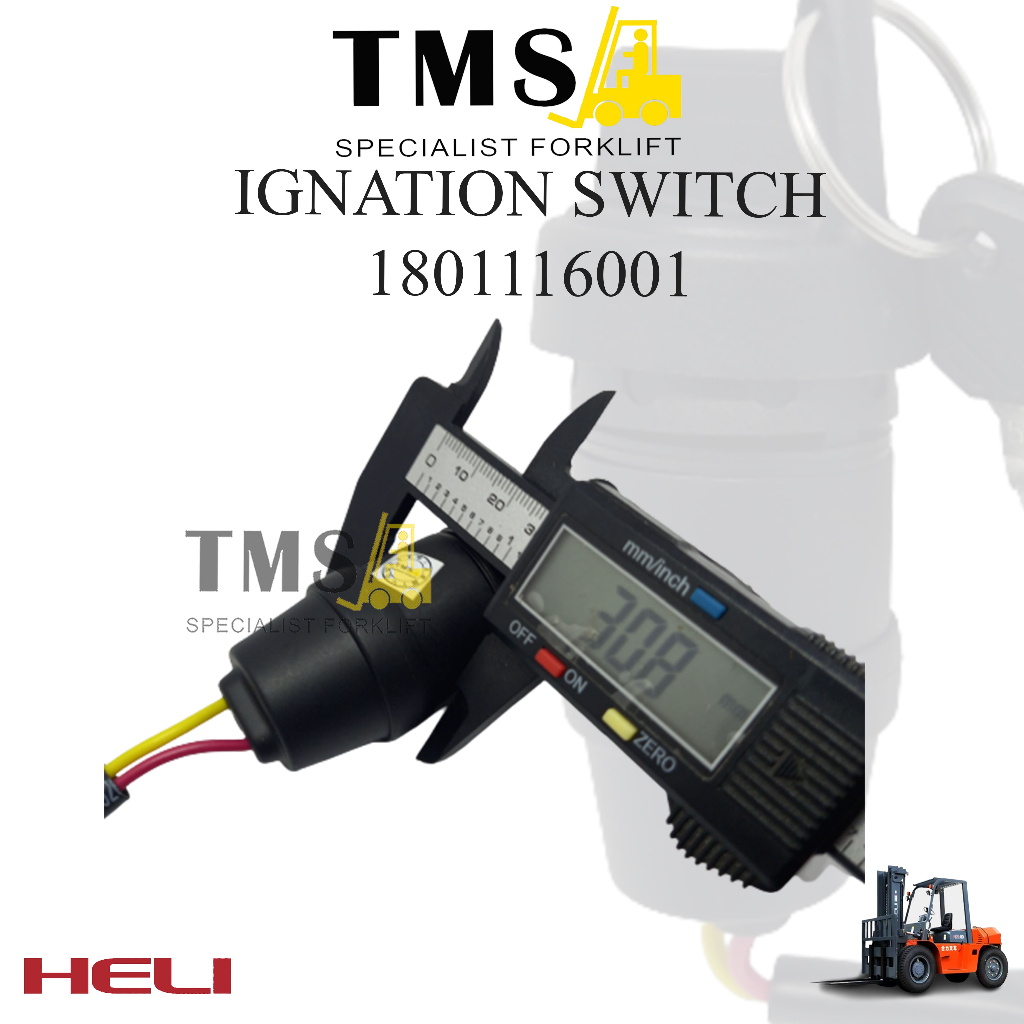 Kunci Kontak Ignition Switch 1801116001 for Heli Forklift CBD460 CDD93 - Gambar 7