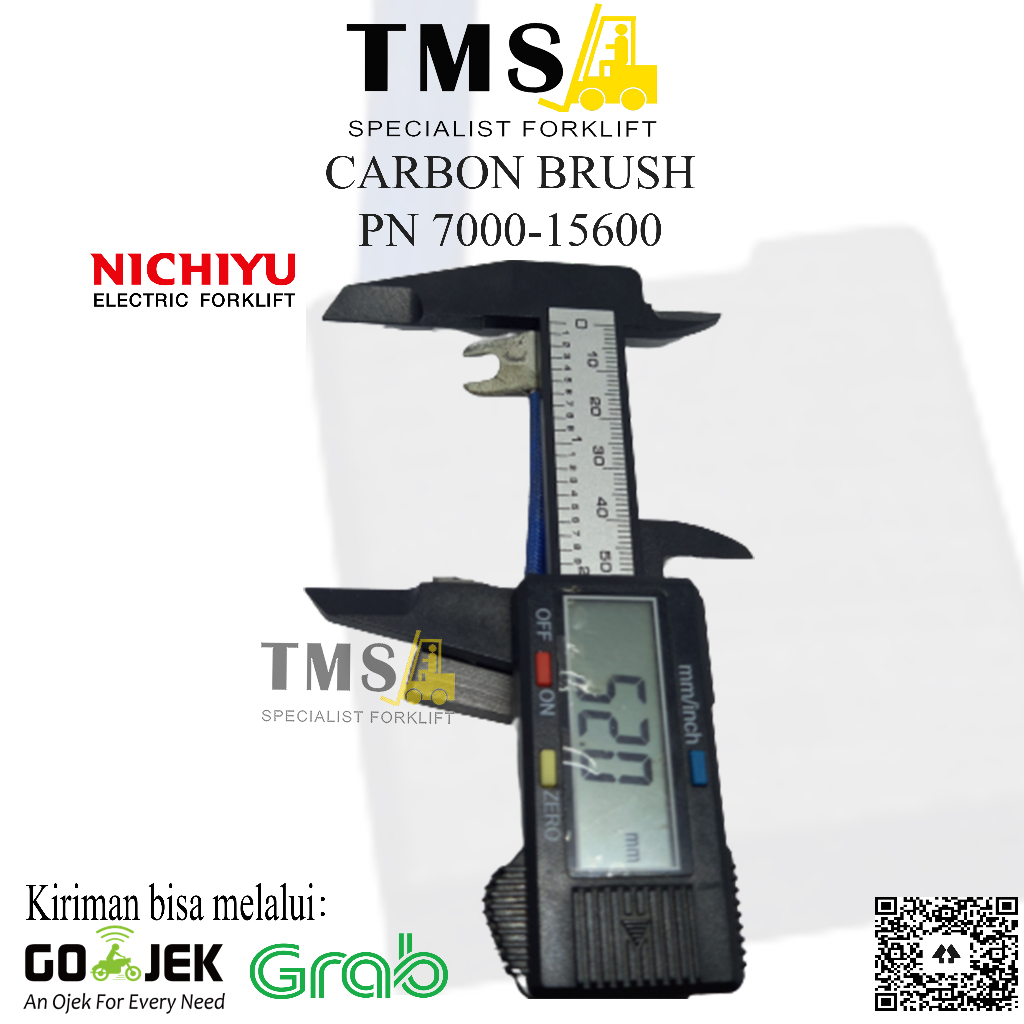 Carbon Brush 70000-15600 Nichiyu FB10 FB25 Forklift Brush Eletrict - Gambar 4