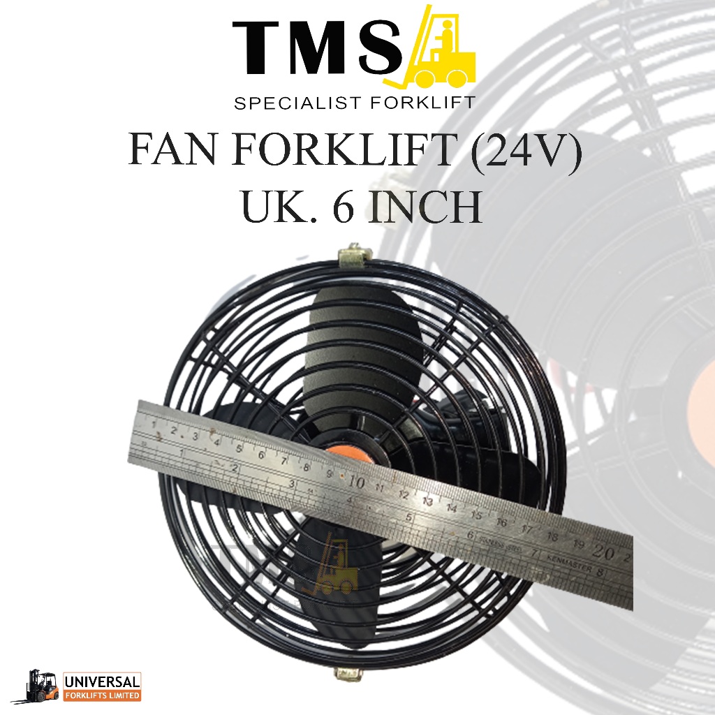 Fan Forklift Electric 6 Inch 24V DC Kipas Angin VDC Model Bulat - Gambar 5