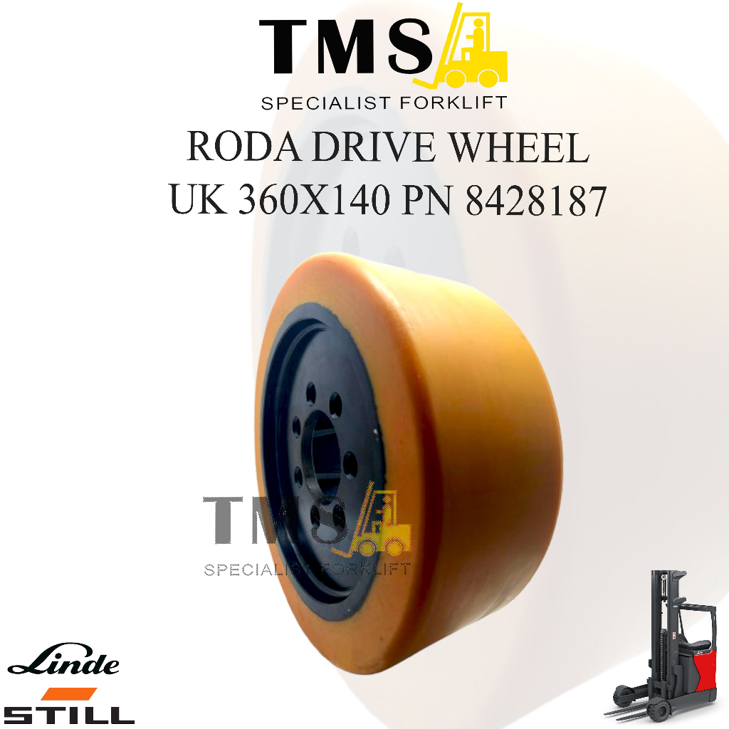 Drive Wheel Forklift LINDE STILL 8428187 360x140 Linde R20 2 Ton Roda Belakang Forklift Reachtruck - Gambar 5